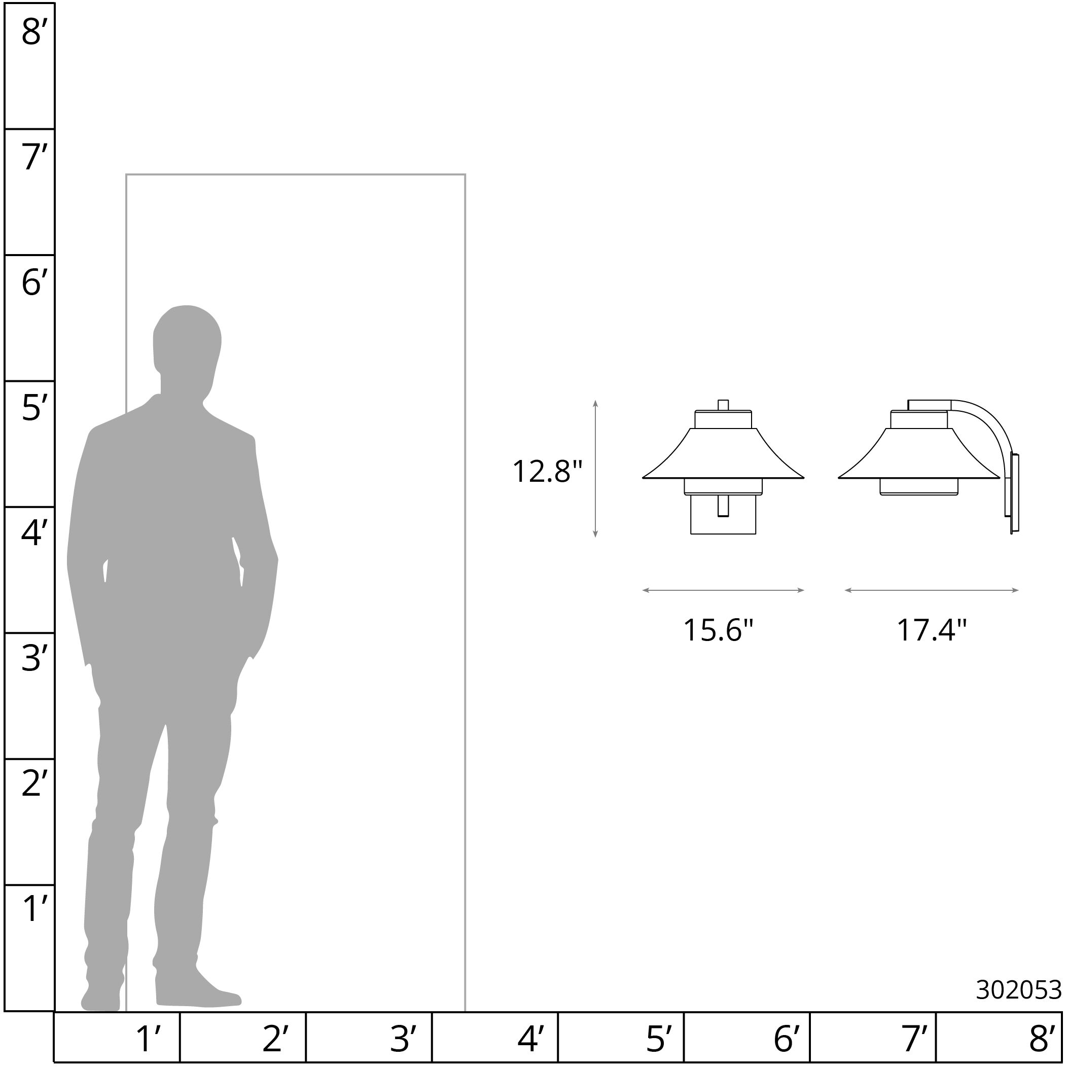 Stowe 1 Light 12.8 inch Coastal Oil Rubbed Bronze Outdoor Wall Sconce