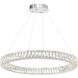 Madeline LED 32 inch Chrome Down Chandelier Ceiling Light