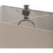 Malta 34 inch 100.00 watt Black Distressed Table Lamp Portable Light