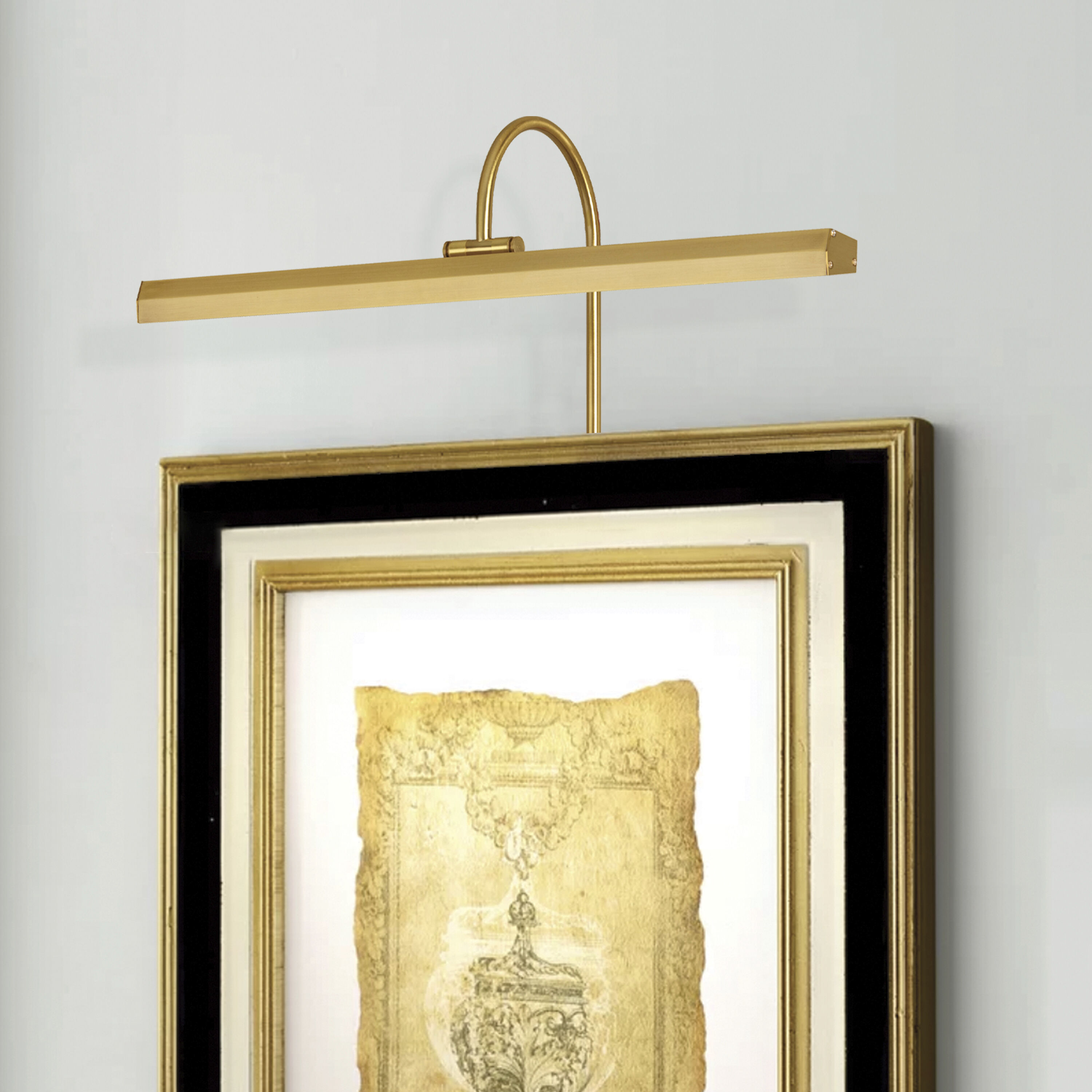 Display/Exhibit 30 watt 24.25 inch Aged Brass Picture Light Wall Light