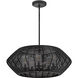 Lisa McDennon Open Air Luca 5 Light 28 inch Black Outdoor Hanging