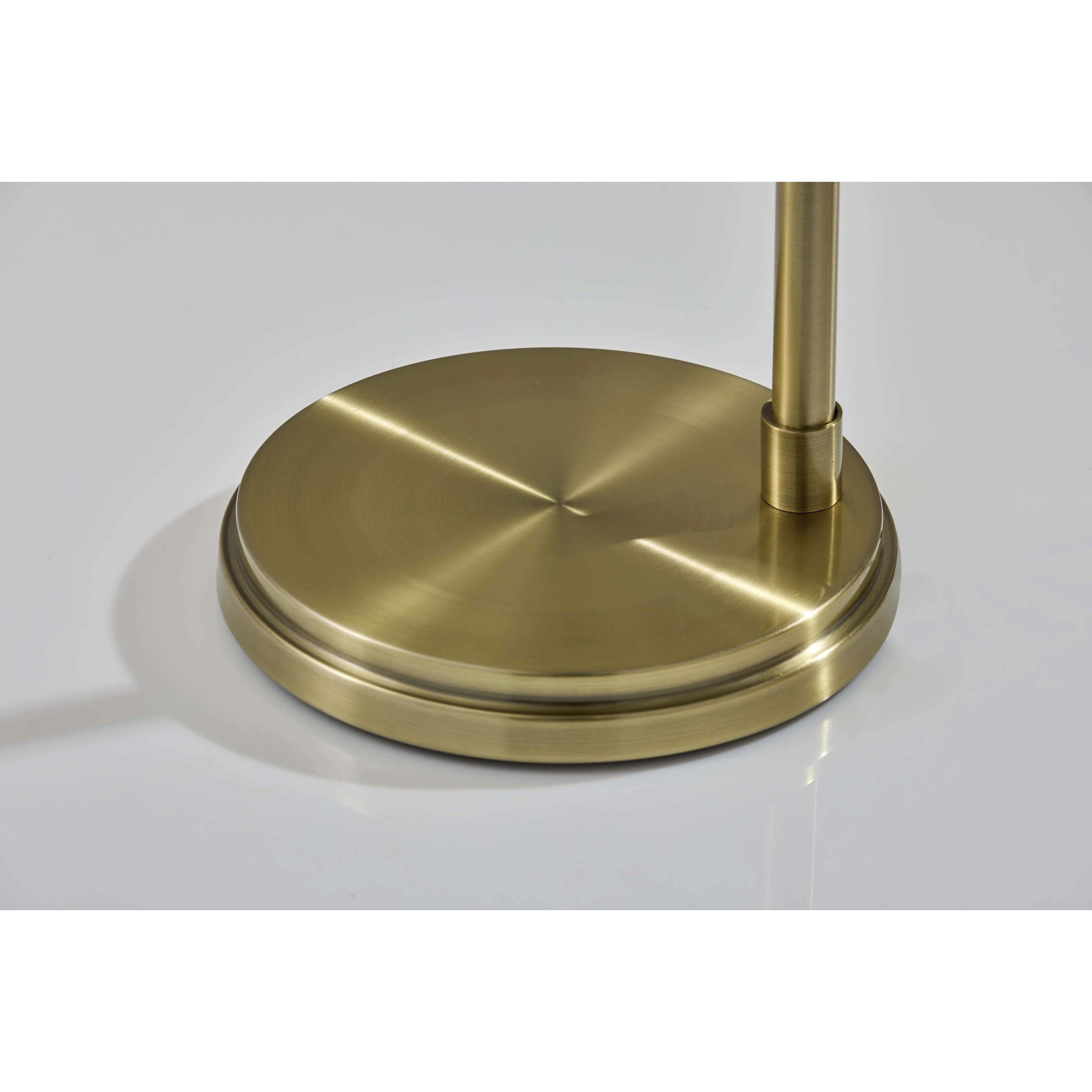 Sophia 60 inch 60.00 watt Brass Floor Lamp Portable Light, Simplee Adesso