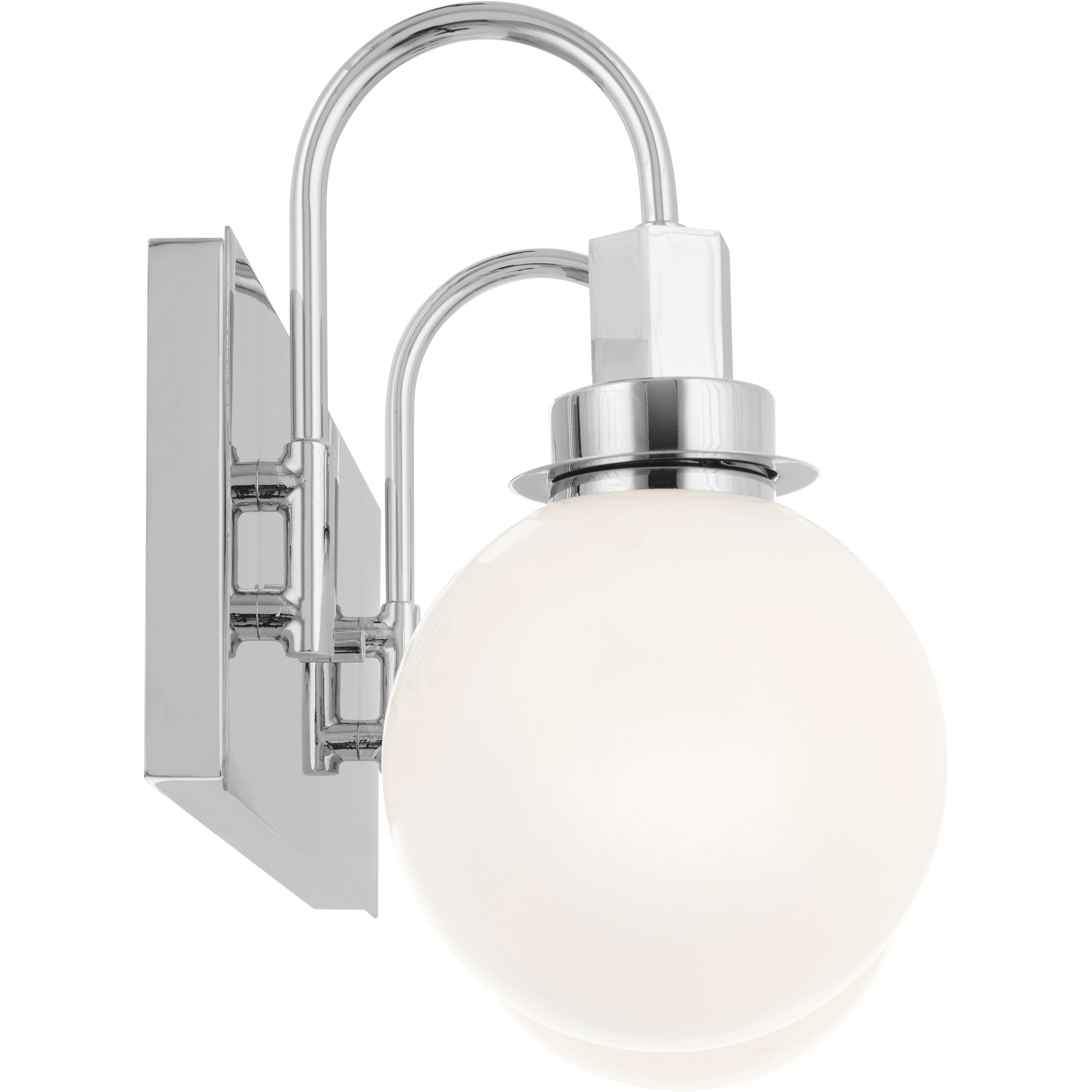 Hex LED 14.25 inch Chrome Bathroom Vanity Light Wall Light