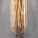 Nouveau 2 Small Cone LED 6.25 inch Polished Chrome Sconce Wall Light in Light Smoke Glass