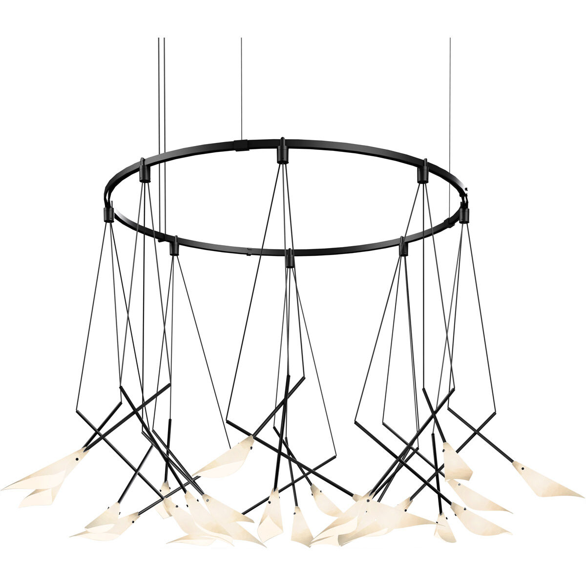 Suspenders LED 54 inch Satin Black Suspension Ceiling Light