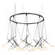 Suspenders LED 54 inch Satin Black Suspension Ceiling Light