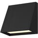 Slant LED 5 inch Sand Black Wall Sconce