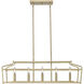 Nellita Island Chandelier Ceiling Light in Vintage Brass
