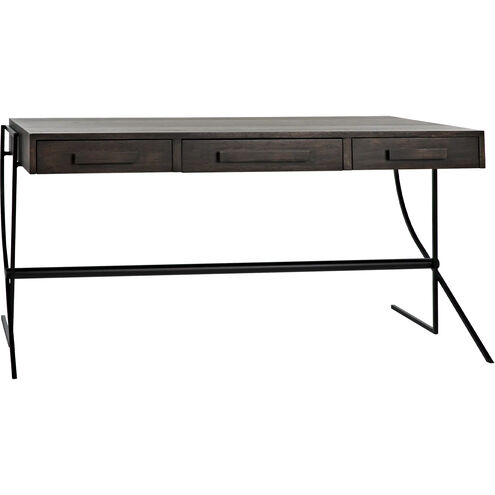 Frank 62.5 X 31 inch Ebony Walnut Desk
