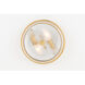 Lacey 2 Light 10 inch Aged Brass Flush Mount Ceiling Light