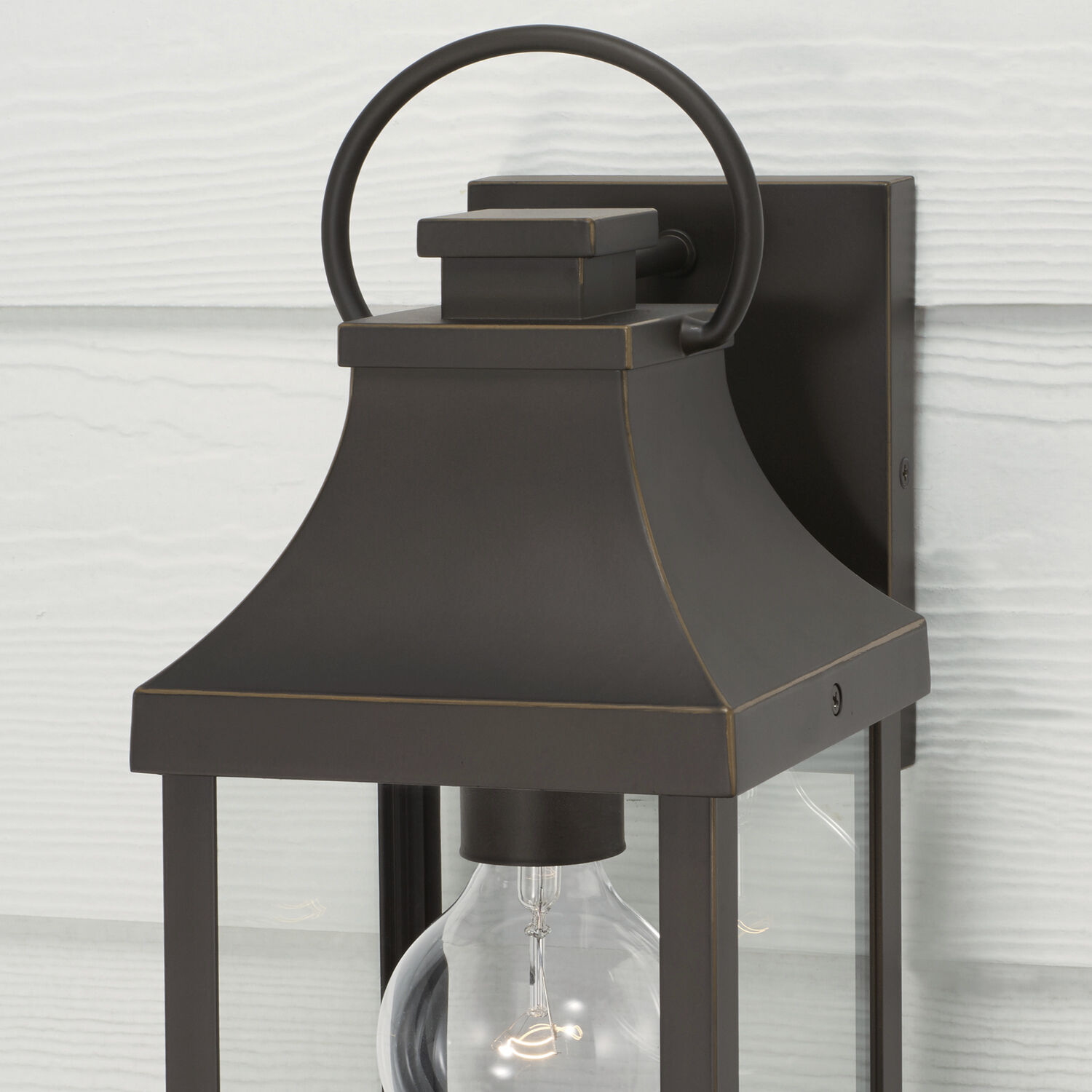 Bradford 1 Light 17 inch Oiled Bronze Outdoor Wall Lantern