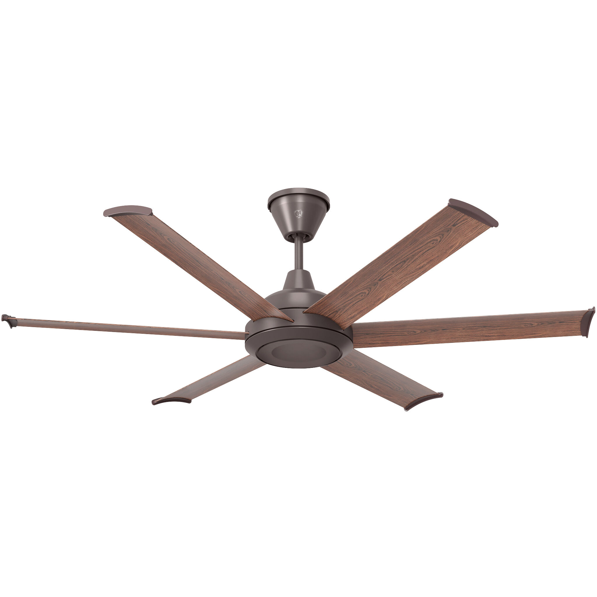 Bison 60 inch Oil Rubbed Bronze with Walnut Blades Outdoor Ceiling Fan
