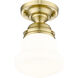 Vaughn 1 Light 6 inch Luxe Gold Flush Mount Ceiling Light