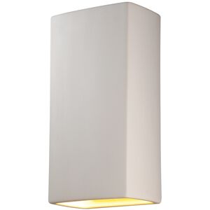 Ambiance Rectangle 1 Light 21 inch Bisque Outdoor Wall Sconce, Really Big