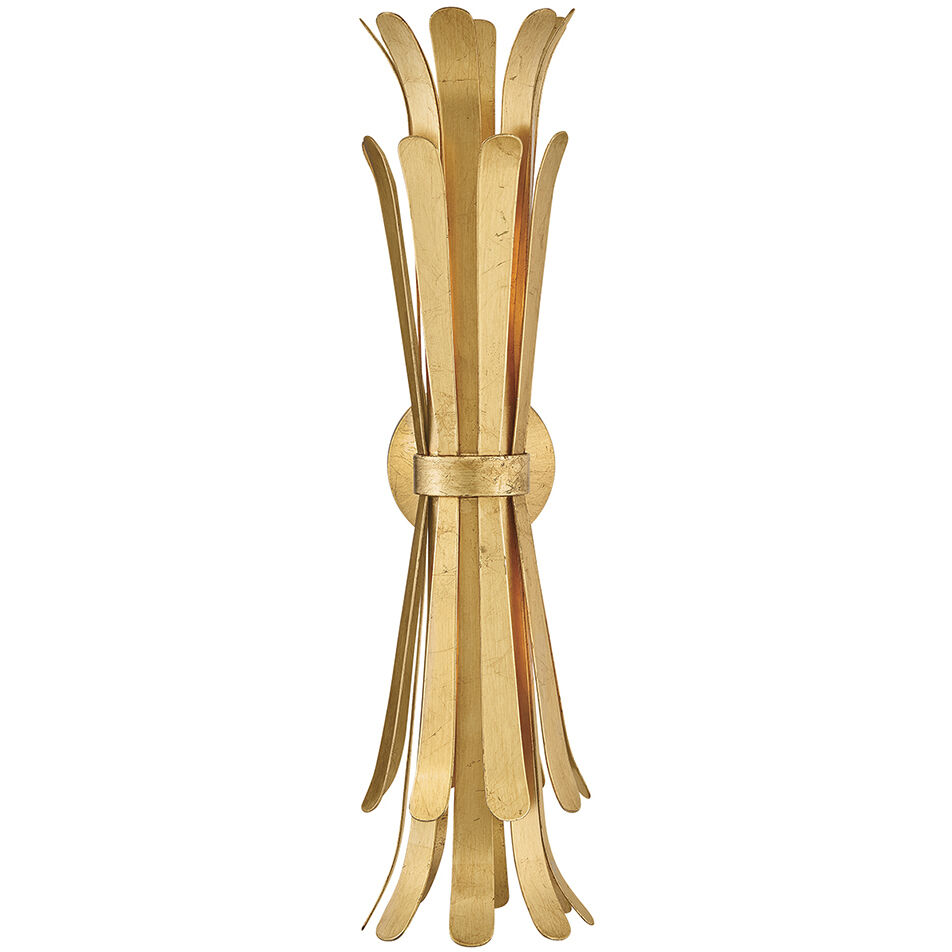 Reina Sconce Wall Light in Distressed Brass