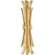 Reina Sconce Wall Light in Distressed Brass