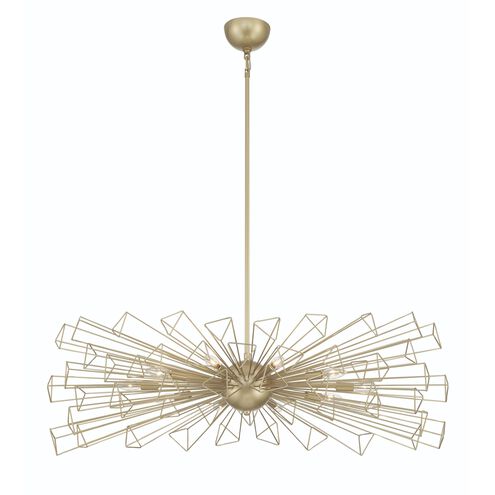 Dendelio 10 Light 24.5 inch Gold Chandelier Ceiling Light