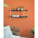 Two Tiers 36.2 X 20.5 X 9.8 inch Black Shelf