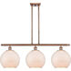 Ballston Large Farmhouse Chicken Wire LED 36 inch Antique Copper Island Light Ceiling Light, Ballston