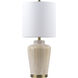 Rayna 26.5 inch 100 watt Gold Table Lamp Portable Light
