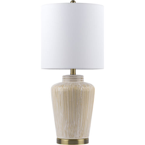 Rayna 26.5 inch 100 watt Gold Table Lamp Portable Light