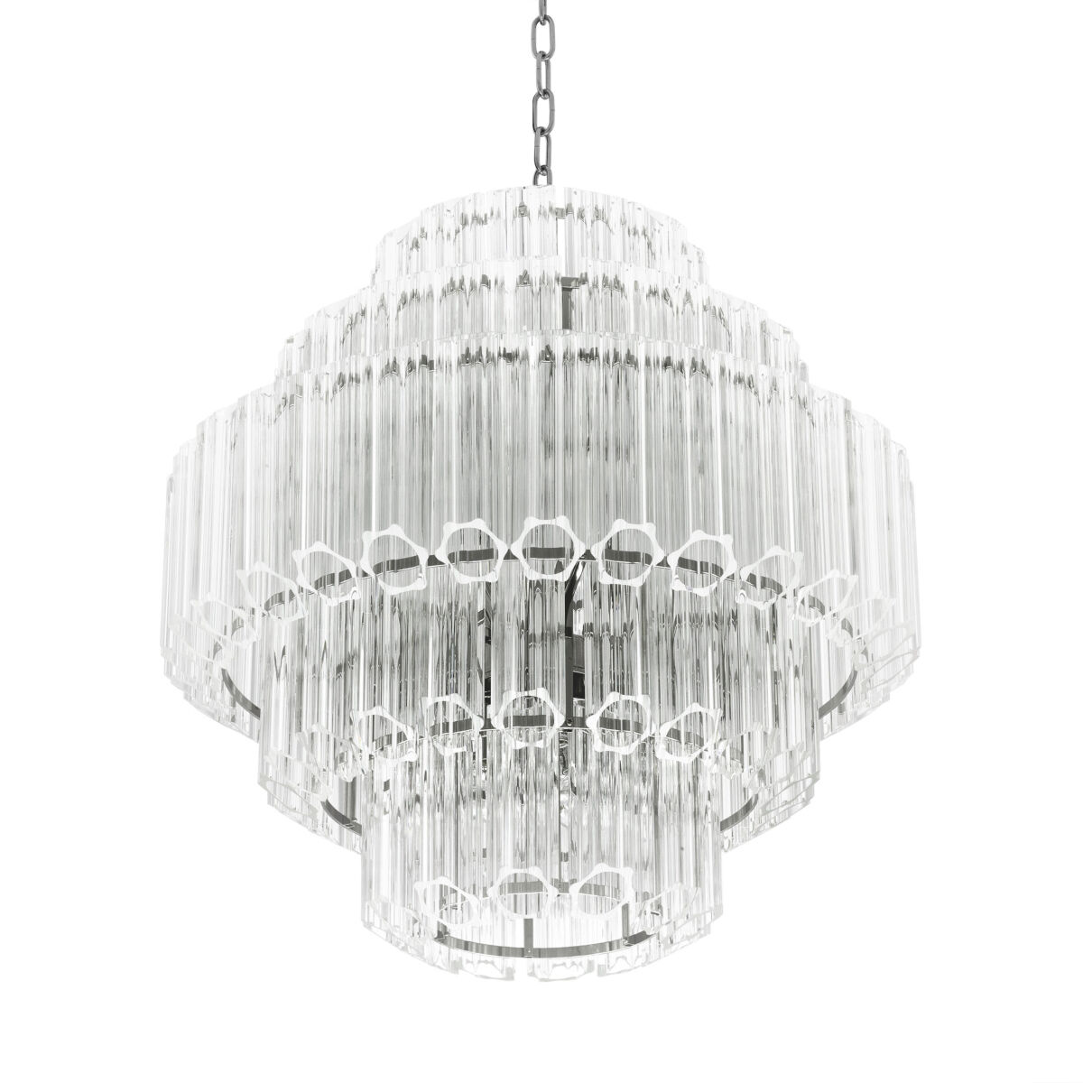 Vittoria 9 Light 25.98 inch Clear Glass Chandelier Ceiling Light, Small