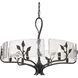 Calla 27.75 inch 60.00 watt White Gold Chandelier Ceiling Light