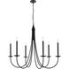 Cohen 6 Light 42 inch Black Chandelier Ceiling Light