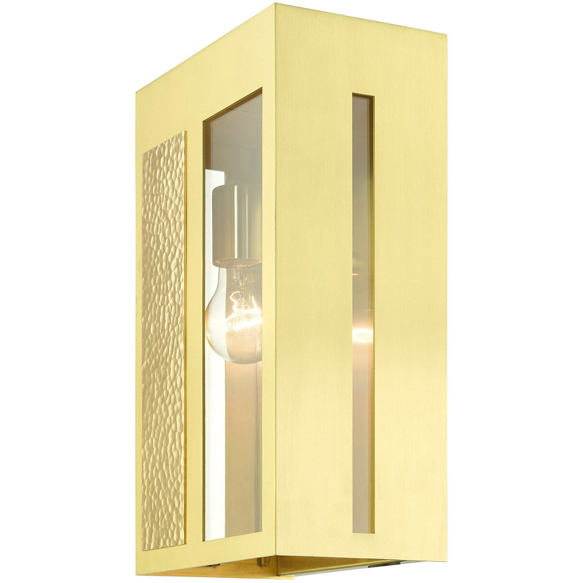 Lafayette 1 Light 14 inch Satin Brass Outdoor Wall Lantern