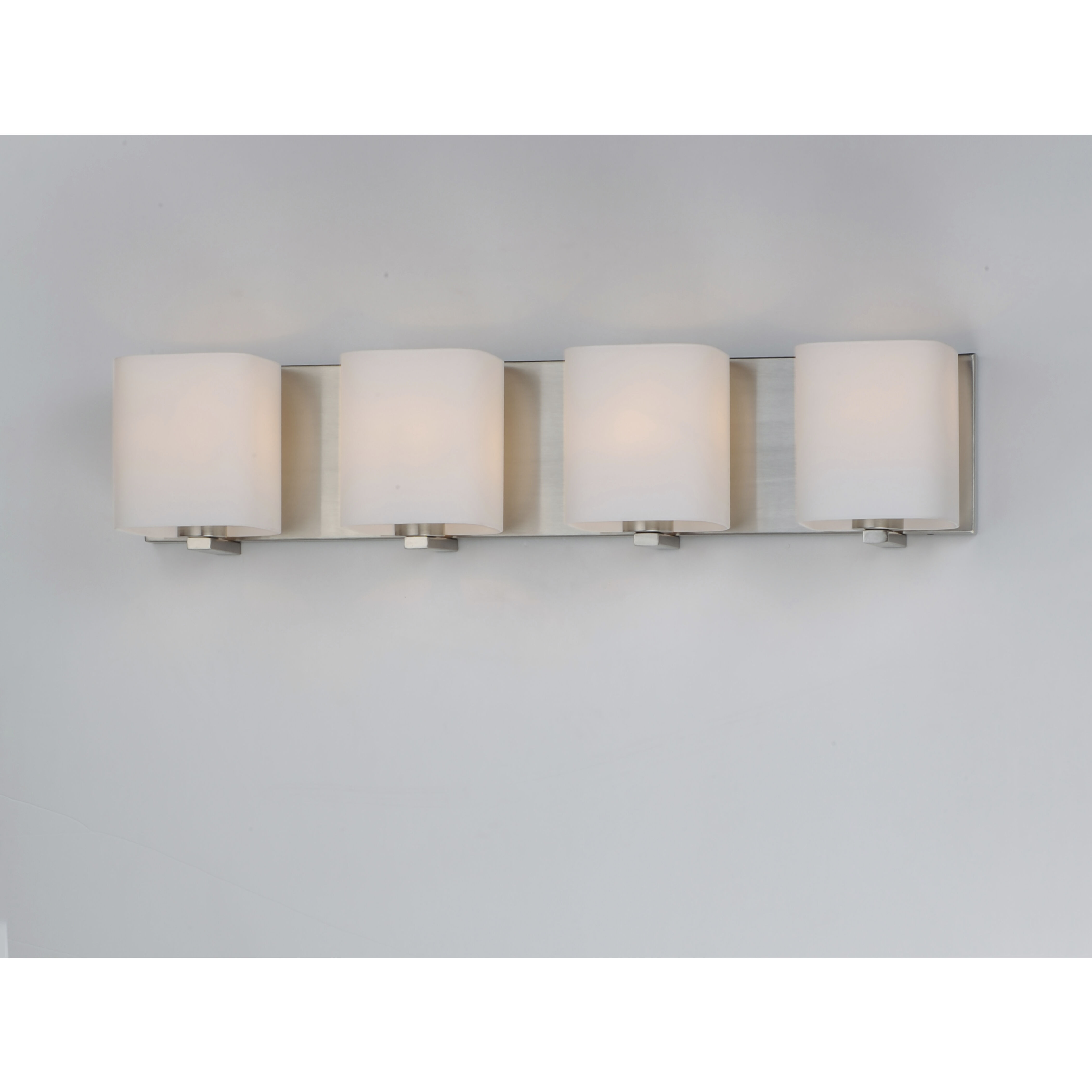 Wrap 4 Light 26 inch Satin Nickel Bath Vanity Wall Light
