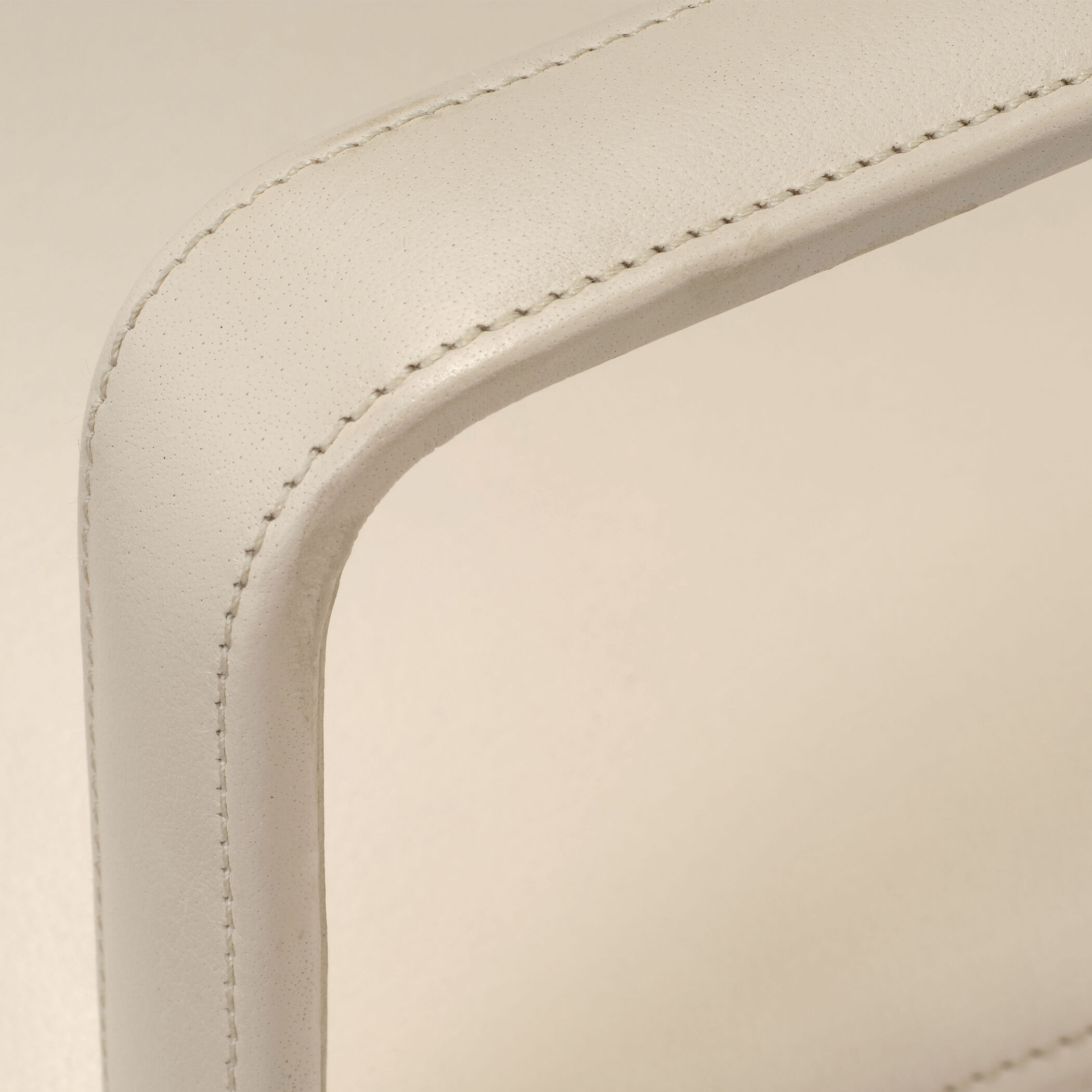 Hemingway Cream Leather Accent Chair, Inline