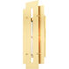 Utrecht 1 Light 22 inch Satin Brass Outdoor Wall Lantern