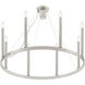 Alpine 9 Light 28 inch Polished Nickel Chandelier Ceiling Light