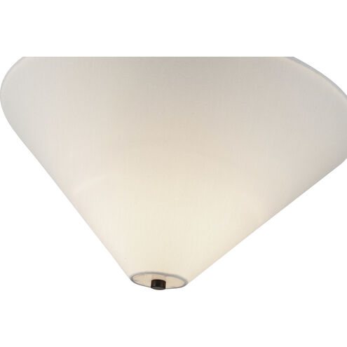 Alora Mood Bridgette 1 Light 16.38 inch Matte Black Semi-Flush Mount Ceiling Light in White Linen Shade