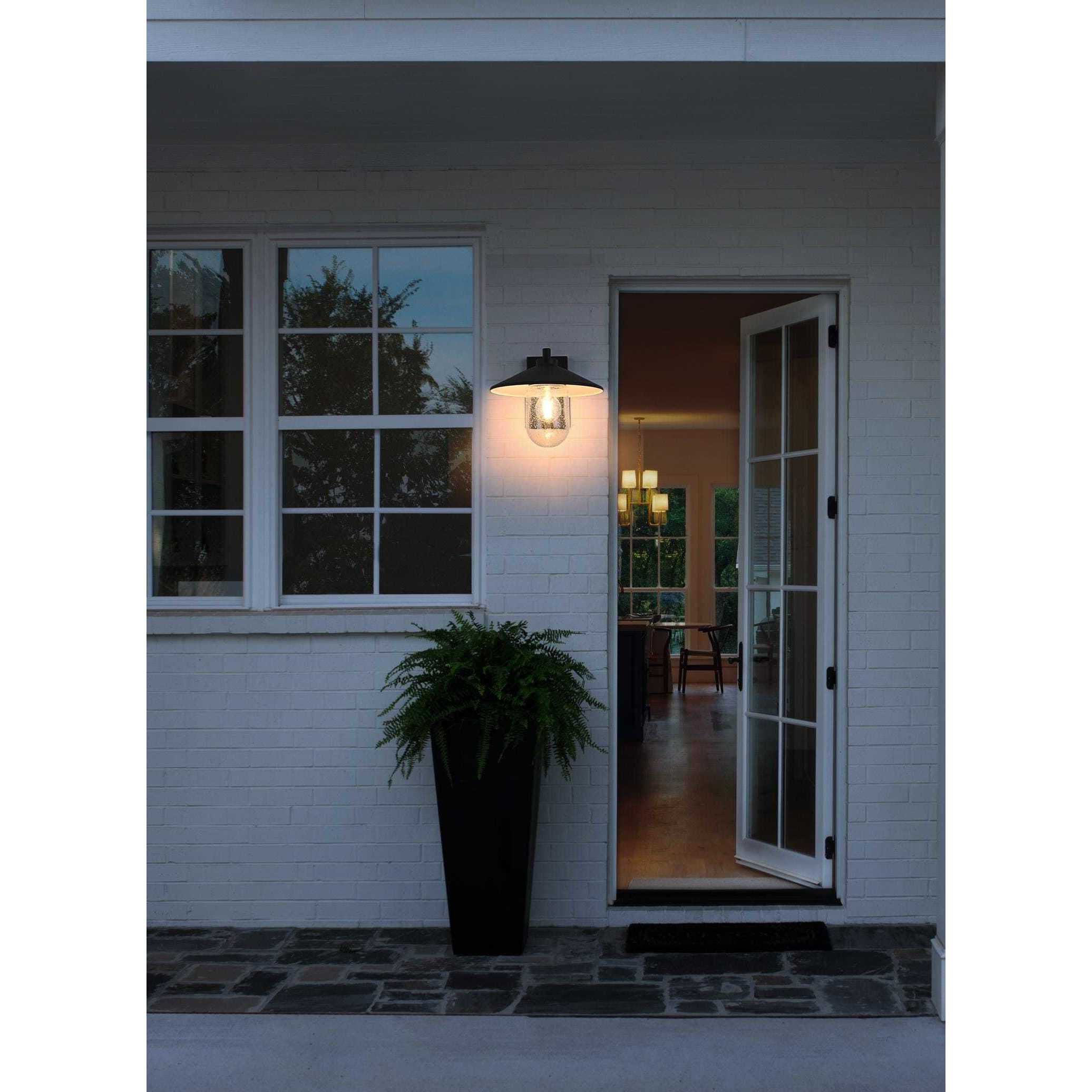Scott 1 Light 10 inch Black Outdoor Wall Sconce