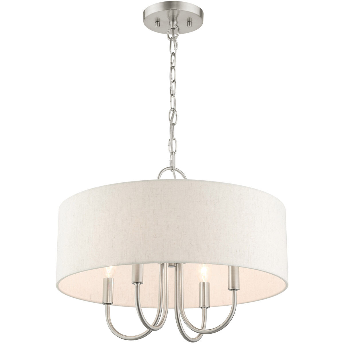 Blossom 4 Light 18 inch Brushed Nickel Pendant Chandelier Ceiling Light