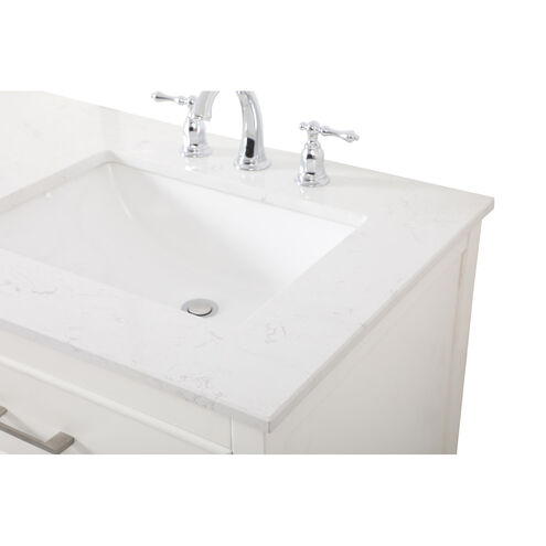 Sinclaire 60 X 22 X 34 inch White Vanity Sink Set