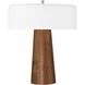 Bejamin 17.72 inch 9 watt Walnut Table Lamp Portable Light