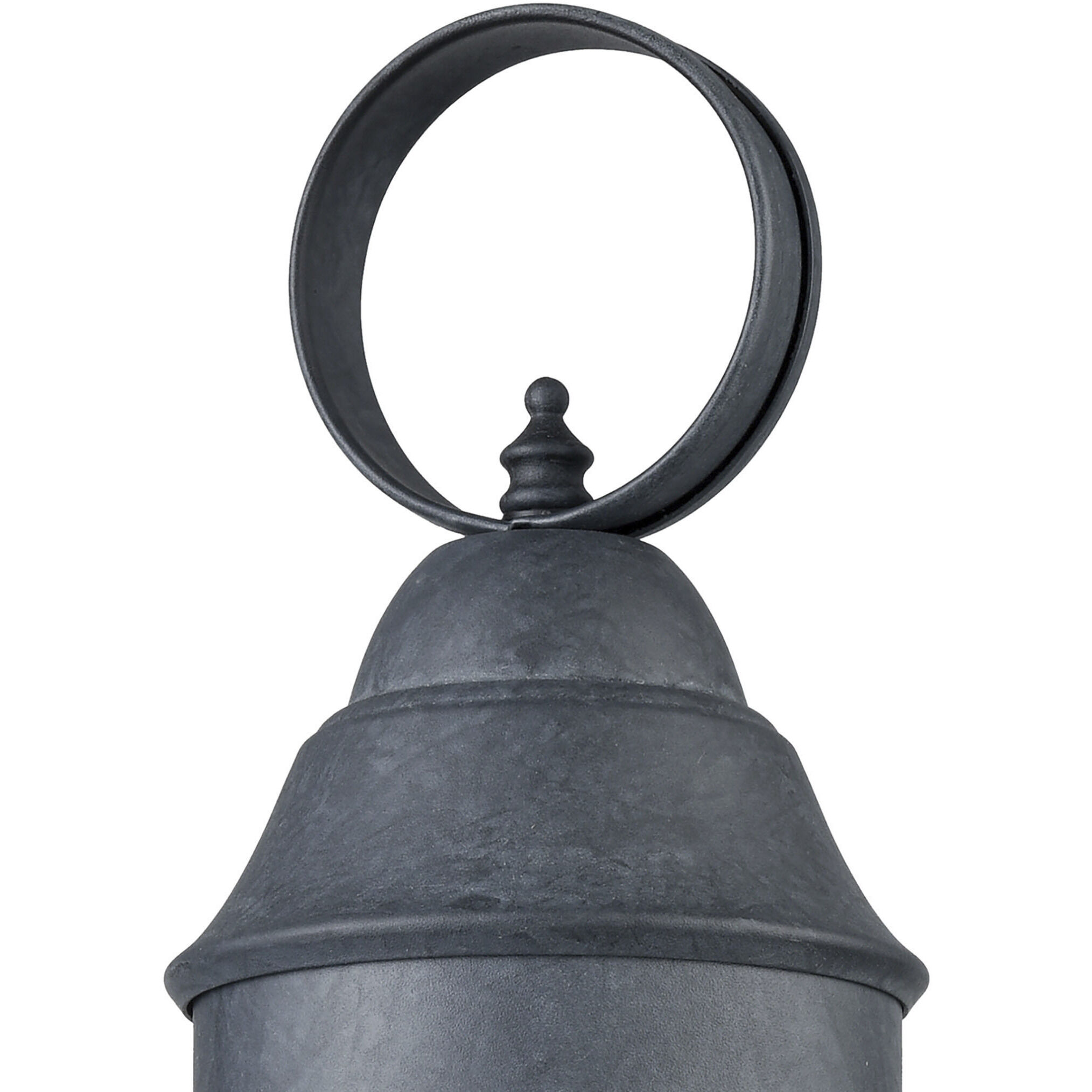 Onion 1 Light 19 inch Aged Zinc Outdoor Post Light