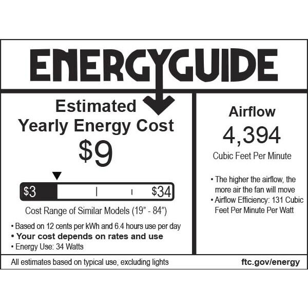 Java 54 inch Flat White Outdoor Ceiling Fan