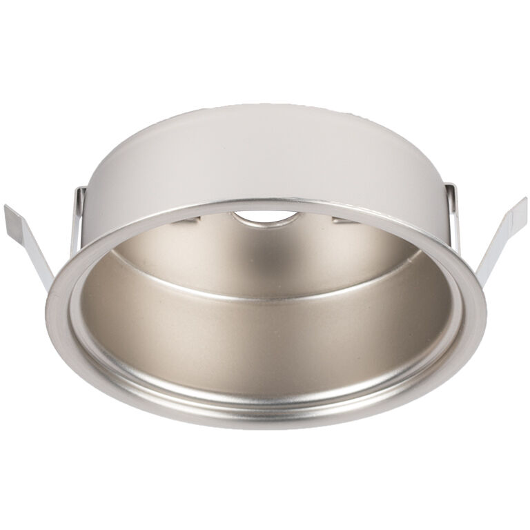 LED Button Light 2.63 inch Brushed Nickel Puck Light