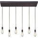 Menlow Park 6 Light 30 inch Oil Rubbed Bronze Multi Pendant Ceiling Light
