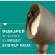 Hardy Island LED 5 inch Matte Bronze Landscape Wall Wash Spot Light
