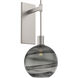 Terra 1 Light 9 inch Beige Silver Indoor Sconce Wall Light in Metallic Beige Silver, Terra Smoke, Tempo