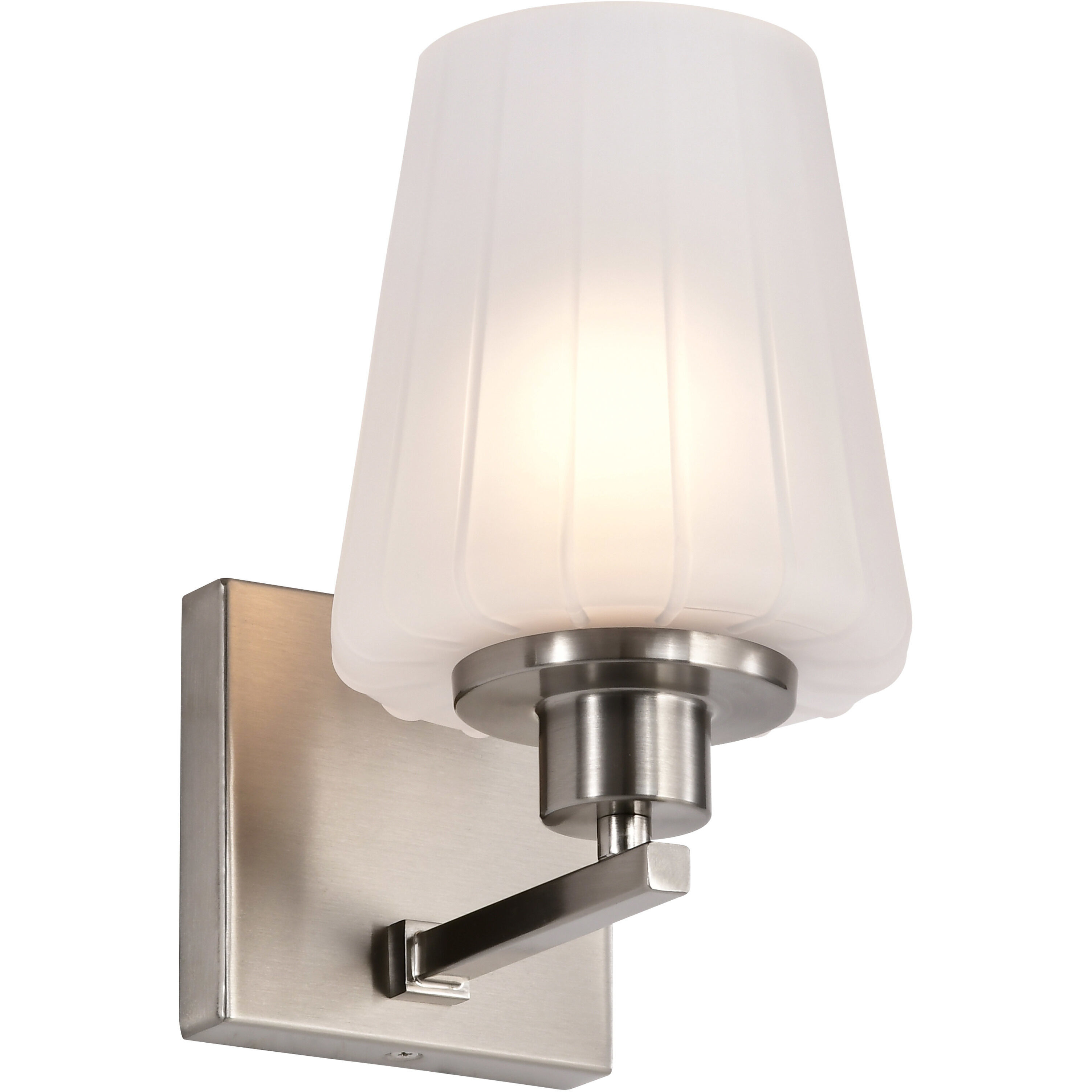 Lune 5.25 inch Brushed Nickel Vanity Wall Light