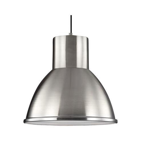 Division Street 1 Light 15 inch Brushed Nickel Pendant Ceiling Light