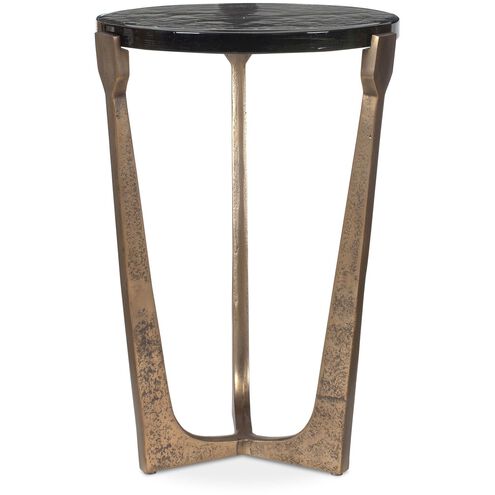Bohdi 22 X 15 inch Antique Brass Outdoor Accent Table