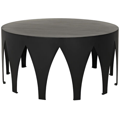 Morocco 36 X 36 inch Matte Black Coffee Table