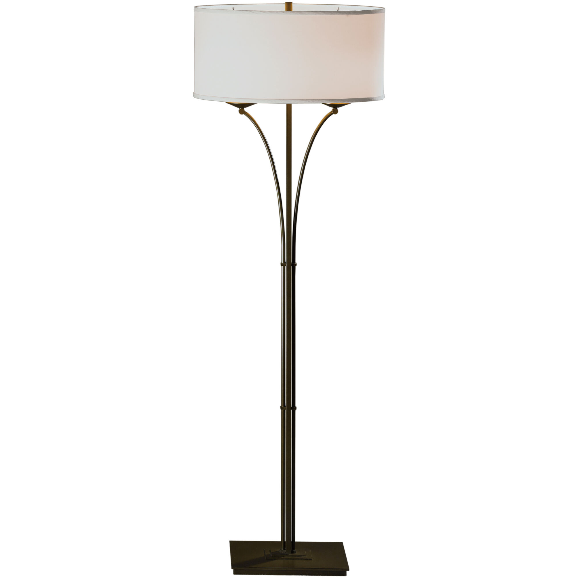 Formae 58.1 inch 100 watt Bronze Floor Lamp Portable Light in Natural Anna