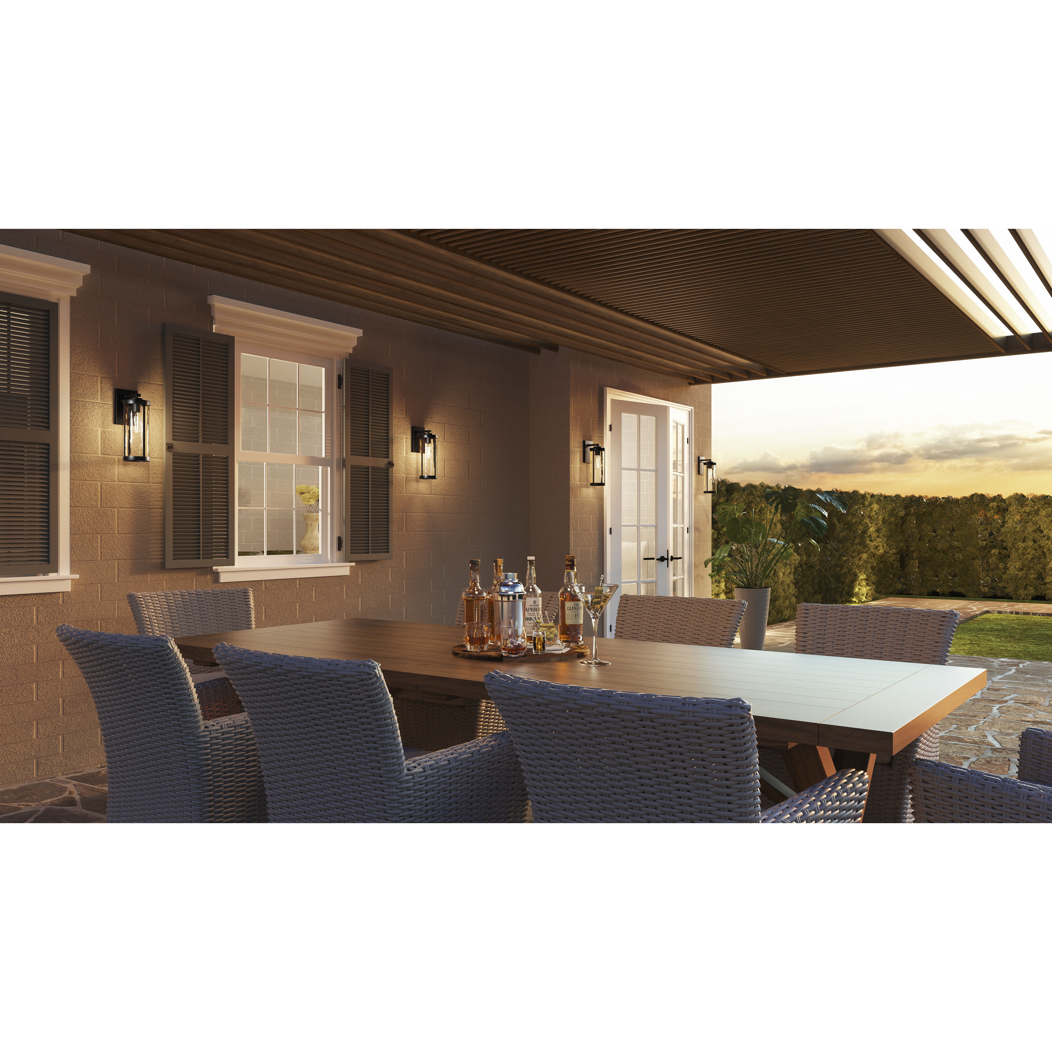 Culpo 1 Light 14 inch Matte Black Outdoor Wall Lantern